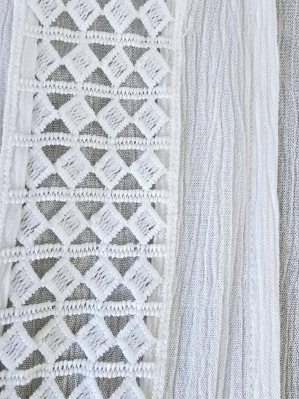 Nordstrom Women's White Kimono One Size Flowy Lace Fairy Bohemian Romantic Y2K - Picture 4 of 13